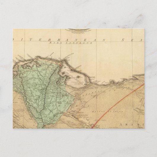 下エジプト、パレスチナ ポストカード (正面)