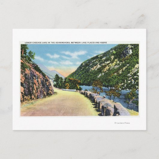 下カスケード湖の景色 ポストカード (正面)