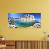 下ヒッチコック湖の上のヒッチコック山2 – シエラ キャンバスプリント (インサイチュ (リビング))