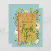 下位のハートフローラサンキューカード サンキューカード (正面/裏面)