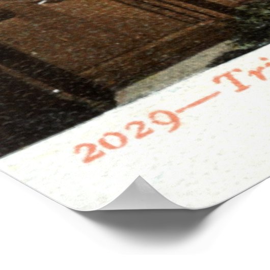 下位ブロードウェイNY 1897ヴィンテージ ポスター (角)