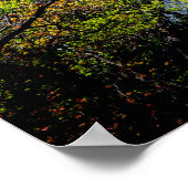 下位ヨセミテ秋のカスケード ポスター (角)