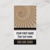 下側接線スパイラル抽象芸術 名刺 (正面)