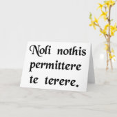 下劣な奴らに怒られるな カード (黄色い花)