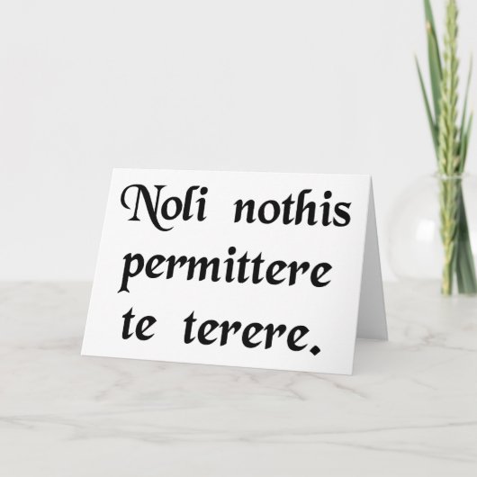 下劣な奴らに怒られるな カード (正面)