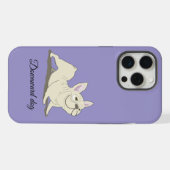下向きの犬 iPhoneケース (裏面横)