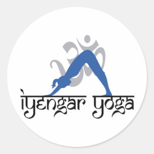 下向きの犬Iyengarヨガ ラウンドシール