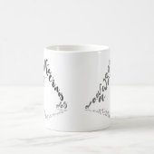 下向き犬のヨガポーズ コーヒーマグカップ (中央)