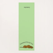 下向き犬緑ヨガマット ヨガマット (裏面)