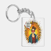 下品で皮肉に堪能である キーホルダー (正面左)