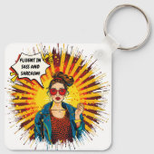 下品で皮肉に堪能である キーホルダー (裏面)