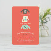 下品で醜いクリスマススウェーターのホリデーパーティー 招待状 (スタンド正面)