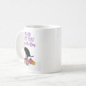 下垂れ犬のメリークリスマス コーヒーマグカップ (正面左)