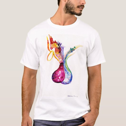 下垂体構造 Tシャツ (正面)