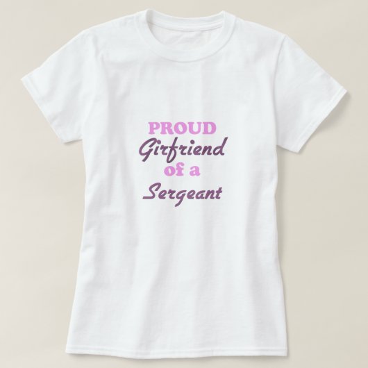 下士官の誇り高いガールフレンド Tシャツ (デザイン正面)
