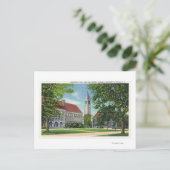 下宿舎と図書館の外観 ポストカード (スタンド正面)