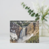 下層滝のイエローストーン ポストカード (スタンド正面)