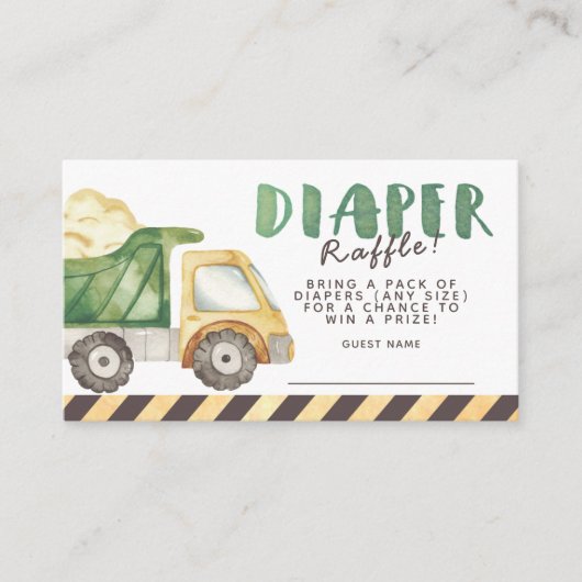 下建築おむつラッフル エンクロージャーカード (正面)