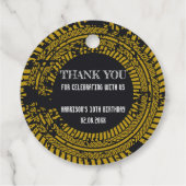 下建築掘削機ありがとう誕生日 フェイバータグ (裏面)