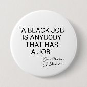 下手な仕事は誰でもできる 缶バッジ (正面)