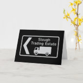 下抜け不動産標識 カード (黄色い花)