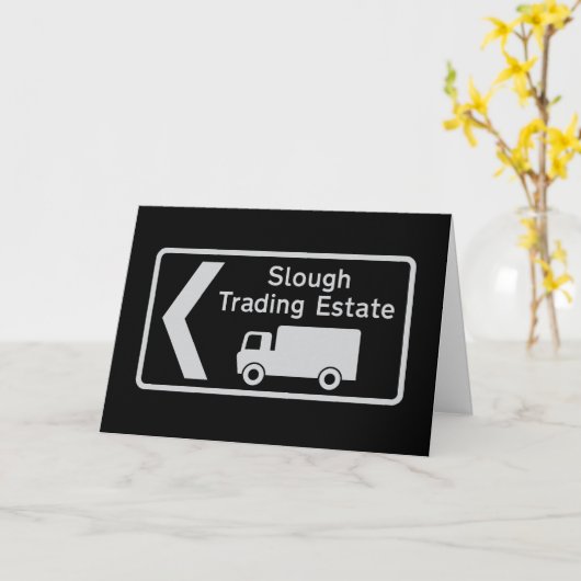 下抜け不動産標識 カード (黄色い花)