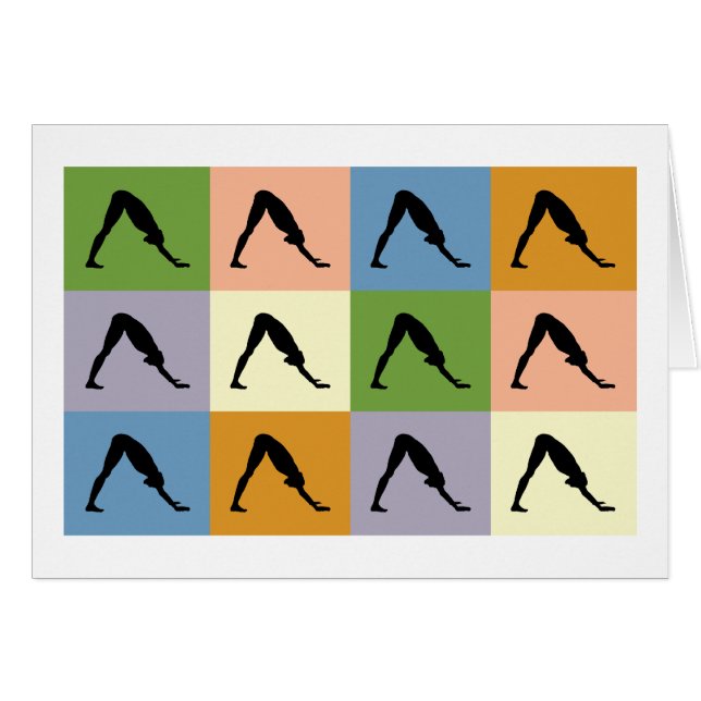 下方のヨガの-犬に直面すること (正面横)