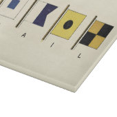 下書かれる帆が付いている4旗の絵画 カッティングボード (角)