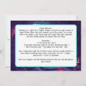 下水不気味サプライズカード 招待状 (裏面)