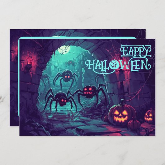 下水不気味サプライズカード 招待状 (正面/裏面)