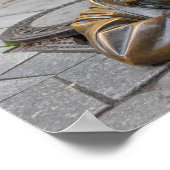 下水労働者青銅像、ブラチスラヴァ、スロバキア ポスター (角)