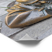 下水労働者青銅像、ブラチスラヴァ、スロバキア ポスター (角)