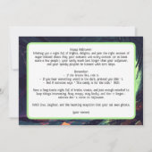 下水器サプライズ不気味ハロウィーンカード 招待状 (裏面)