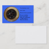 下水管の人または鉛管工のための名刺。写真を流出させて下さい 名刺 (正面/裏面)