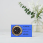 下水管の人または鉛管工のための名刺。写真を流出させて下さい 名刺 (スタンド正面)