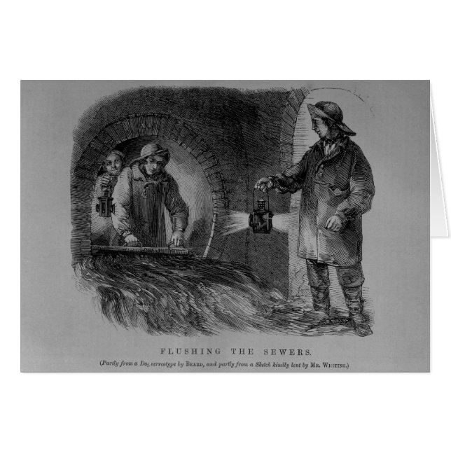 下水道を洗い流すこと (正面横)