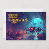 下水道スポオクタキュラーハロウィーンカード 招待状 (正面)