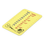 下水道・キルターの重量測定チャート マグネット (左側)