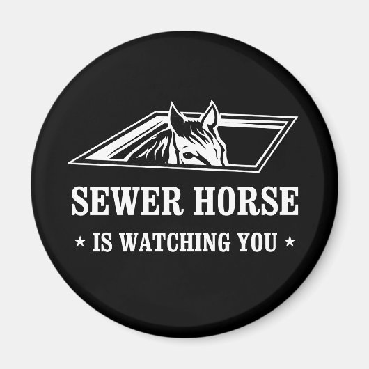 下水馬があなたを見ている マグネット (正面)