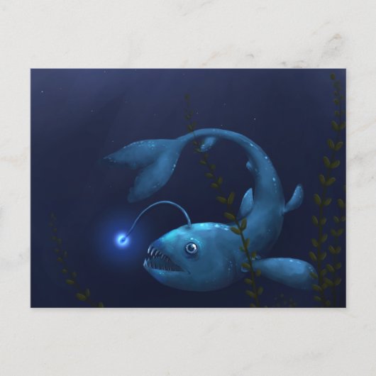 下生えのアンコウ ポストカード (正面)