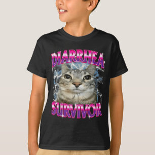 下痢で見つめるおかしな生き残り Z 変な Tシャツ