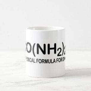 下痢のコーヒーカップのためのおもしろいな化学式 コーヒーマグカップ