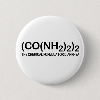 下痢ボタンのためのおもしろいな化学式 缶バッジ