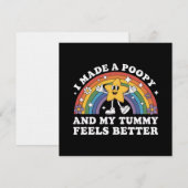 下痢レベルの面白い不適切な休暇交換をした 招待状 (正面/裏面)