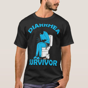 下痢生存者男性女性1 Tシャツ
