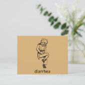 下痢風変わりガイはがき ポストカード (スタンド正面)