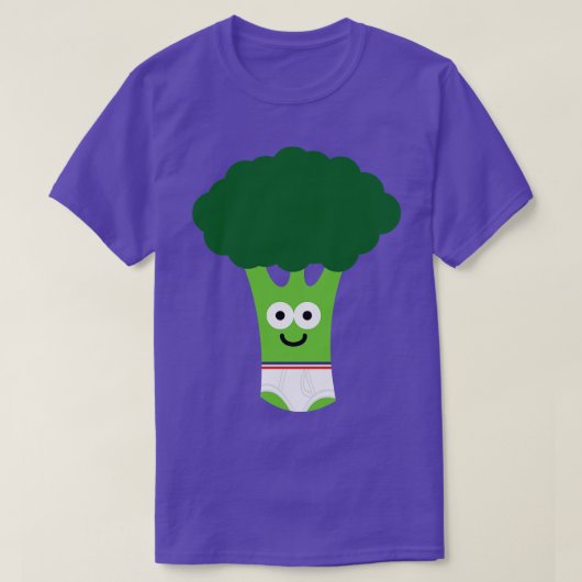 下着にブロッコリー Tシャツ (デザイン正面)