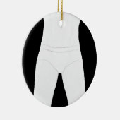 下着のオーナメントの人 セラミックオーナメント (右)