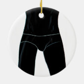 下着のオーナメントの人 セラミックオーナメント (裏面)