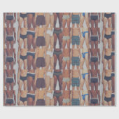 下着のパーティー ラッピングペーパー (フラット)